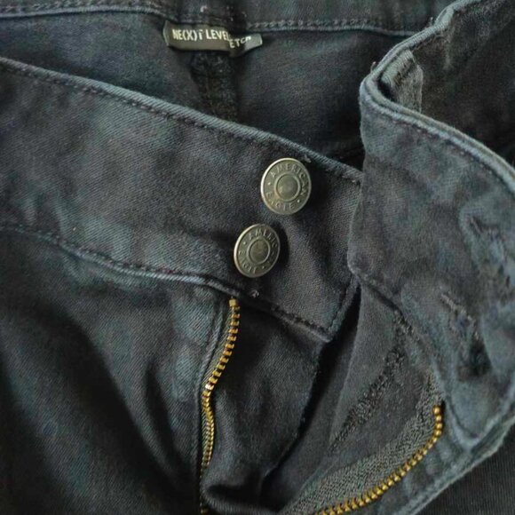 American Eagle Ankle Crop Black Jeans 16R - Picture 2 of 4